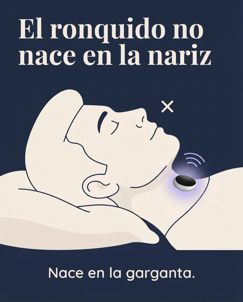 El ronquido nace en la garganta, no en la nariz
